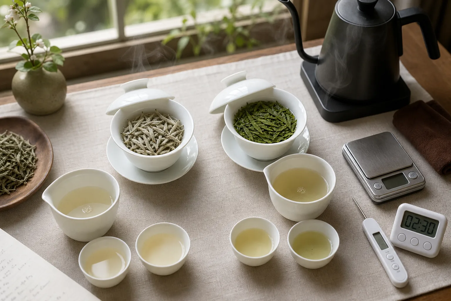 Fresh White Tea vs Fresh Green Tea: How to Compare Two New-Season Teas