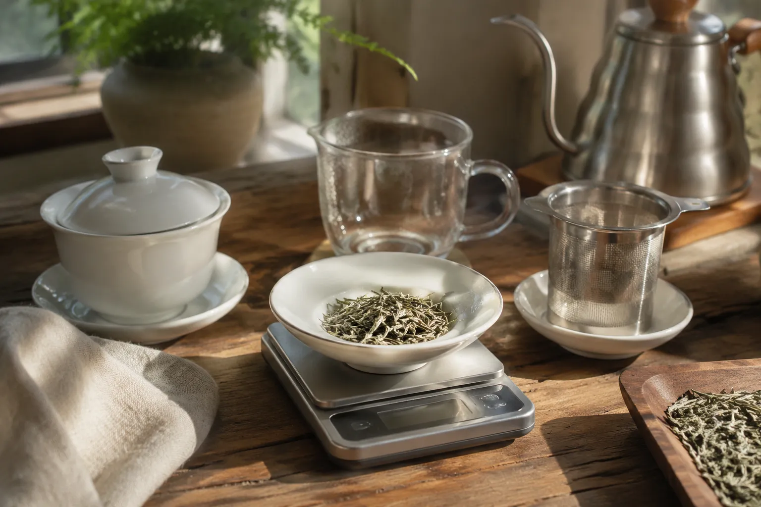 White Tea Ratio for Western Brewing: How Much Loose Leaf to Use
